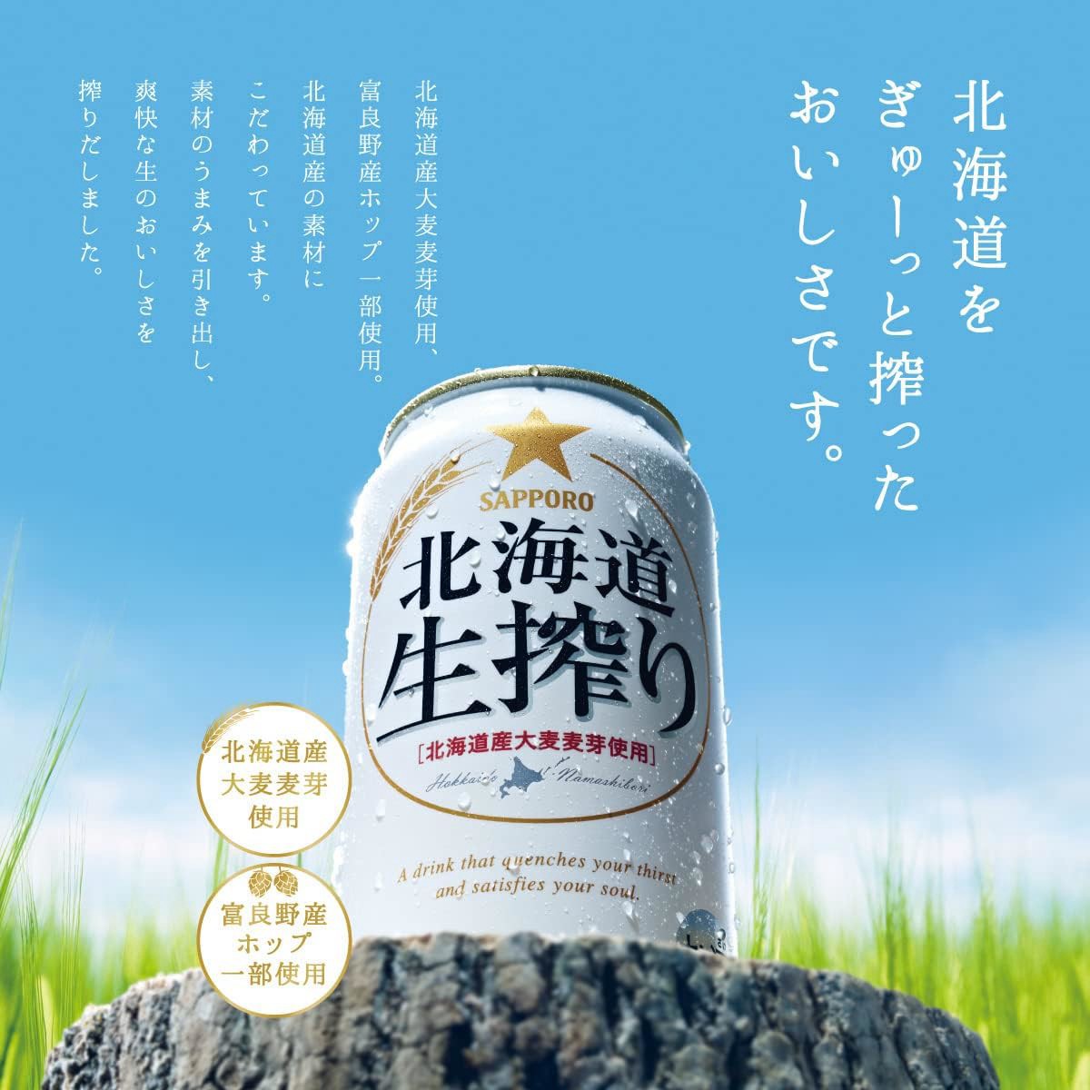 サッポロ 北海道生搾り 24本セット(サッポロビール共通) | サッポロ